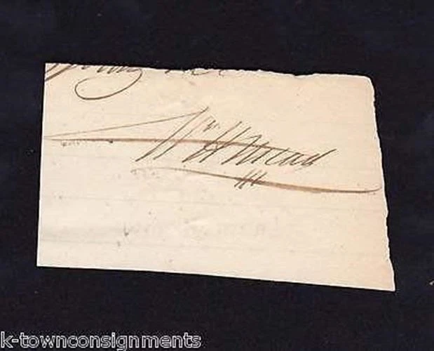William Mead Medical Surgeon Doctor Windham NY 1800s Antique Autograph Signature