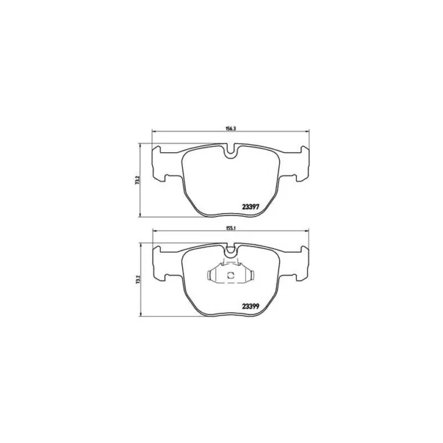 Brembo Bremsklötze Bremsbeläge Bremsbelagsatz Vorderachse Für Land Rover Range