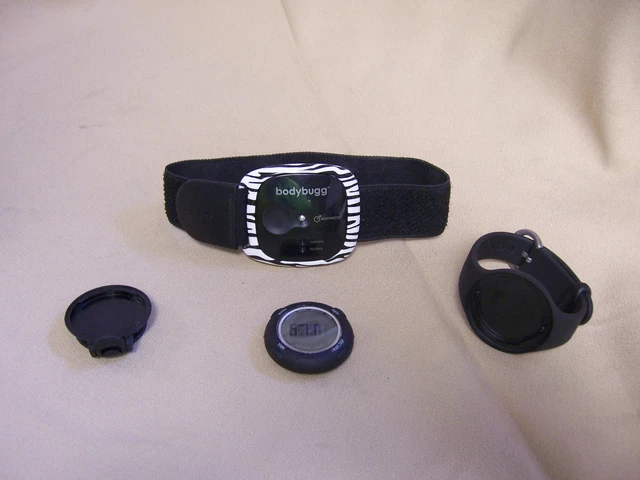 BODYBUGG CALORIE COUNTER ARMBAND WITH BLACK DIGITAL DISPLAY WATCH w bands 2