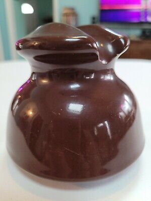 Large Brown PP Porcelain Insulator. Very nice piece.