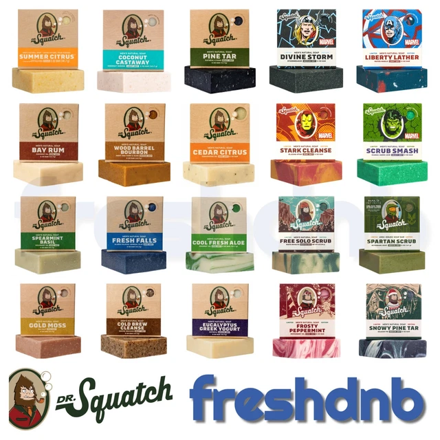 Dr Squatch  Soap – Natural Manly Cold Process Soap Bar - 100% GENUINE AUTHENTIC!