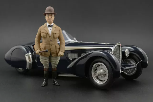 Ettore Bugatti Figure pour 1:18 Bauer Royal Esders VERY RARE!  !! NO CAR !!