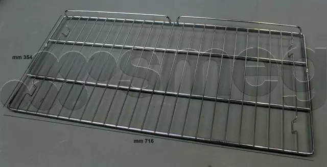 Griglia Cromata Originale Per Forno Cucina Smeg 90Cm Codice Ricambio 844092588