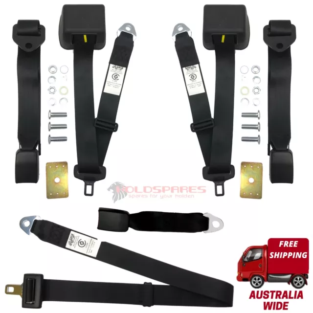 Hk Ht Hg Hq Holden Sedan Coupe New Rear Retractable Replacement Seatbelt Set