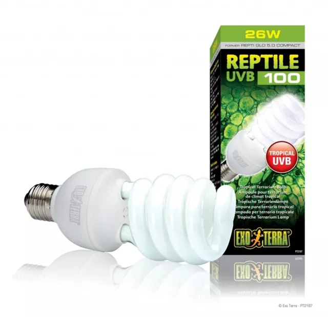Exo Terra Reptile UVB100 Lampe 25Watt  - tropische subtropische Reptilien