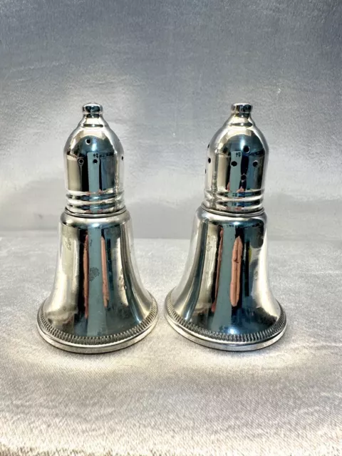 STERLING SILVER SALT & PEPPER Set DUCHIN CREATIONS Weighted Shakers Vintage