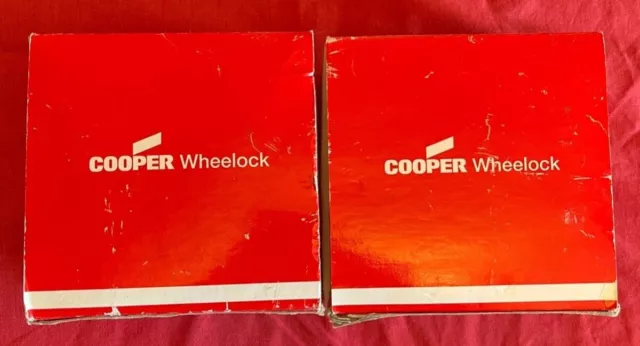 COOPER WHEELOCK 129024 AS-24MCW-FR 24VDC 15/30/75/110 CD WALL RED (Lot of 2)