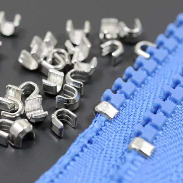 150Pcs 5# Metal Zipper Top Stopper DIY Repair Clothes Jeans Zips Tailor Supplies