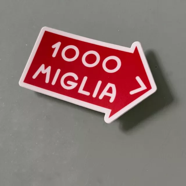 Mille Miglia Aufkleber - Old School Sticker 1000 Miles Racing Die Cut 2