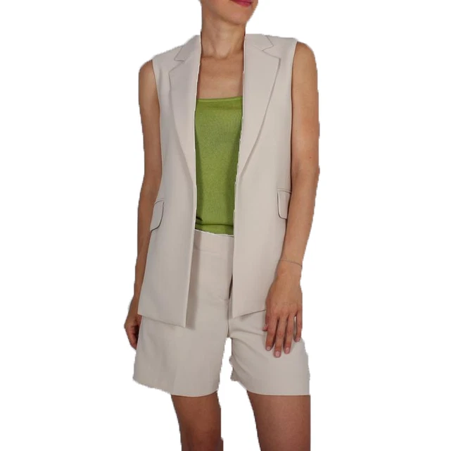 THEORY Donne Veste Sedeia Regolare Beige Taglia US 0 G0309101