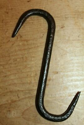 Antique Wrought Iron S Hook Meat Beam Game Hook Butchers Bacon Hook 8 Inches