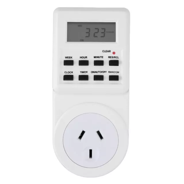 7 Day Digital Electronic Lcd Plug-In 12/24 Hour Timer Switch Plug Socket4476