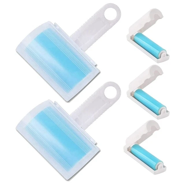 Washable Lint Roller 5 Pack, Reusable Sticky Pet Hair Lint Remover with CovP5