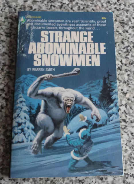 Warren Smith Strange Abominable Snowmen 1970 1st Vintage PB Weird Monsters Pulp