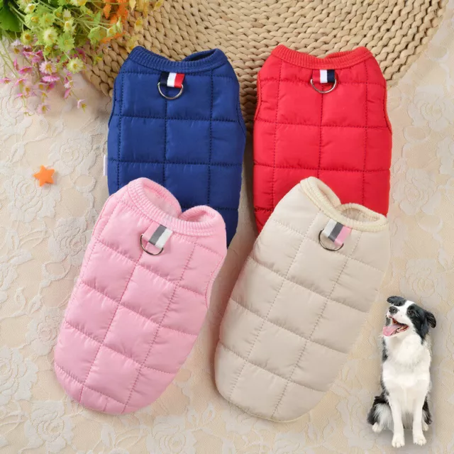 Gilet D'hiver Chaud Pour Chien Vêtements Pour Petit Chien Manteau Pour Chiot #