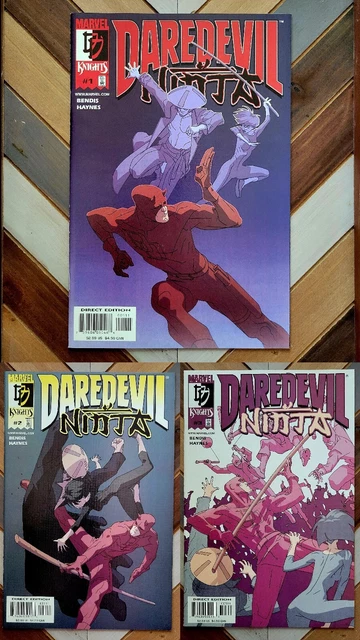 DAREDEVIL: NINJA #1-3 (MARVEL KNIGHTS 2001) HIGH GRADE Complete Series Set of 3