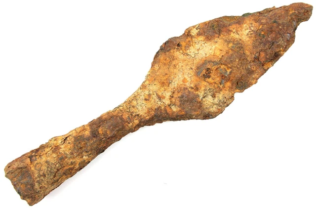 Ancient Rare Authentic Viking Kievan Rus Khazar Iron Battle Spearhead 7-9th AD