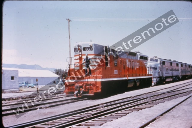 Railroad Slide CB&Q 833 EMD SD9 by C.R. Harrison Duplicate