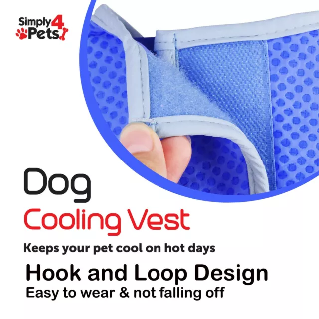 Dog Cooling Vest Summer Pet Coat Lightweight Anti-heat For Summer 3 Sizes S/M/L 3