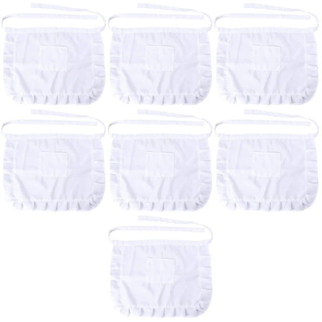 7 pz costume da cameriera grembiule vita grembiule da cucina festa in cucina
