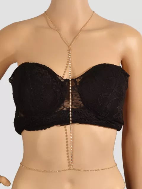 Sexy Bikini Body Chain Harness Crossover Belly Waist Necklace Dance Jewelry Gift