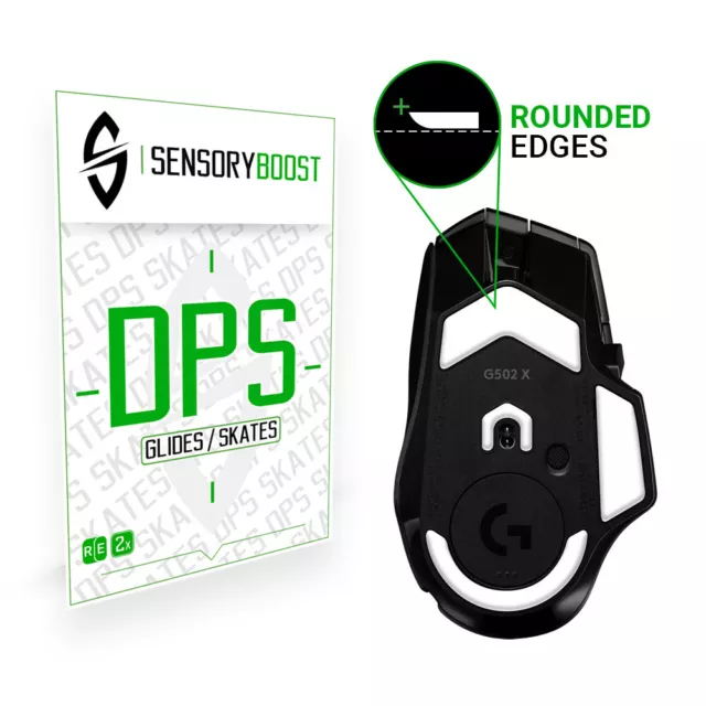 SensoryBoost | DPS Glides für Logitech G502 X PLUS / PRO  (2er Pack ) Mausfüße