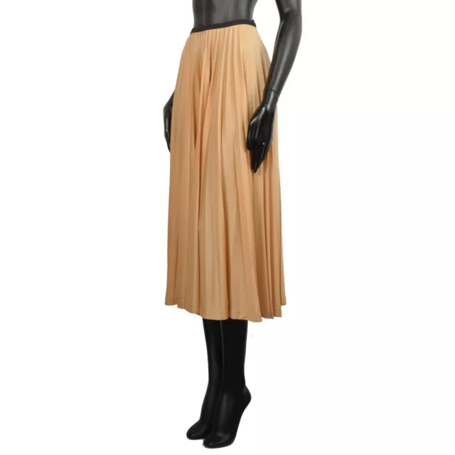 CELINE - PHOEBE PHILO 990$ Sunray Pleated Midi Skirt In Antique Rose 2