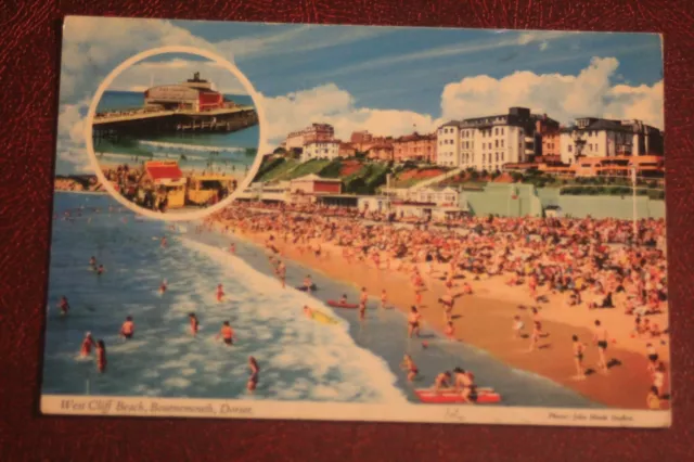 West Cliff Beach, Bournemouth, Dorset, John Hinde Studios Ltd.