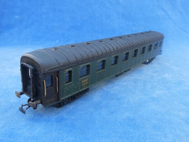 RARE ! TRAIN VB HO - VOITURE SNCF 1ERE 2EME LE MISTRAL - A REPARER To repair