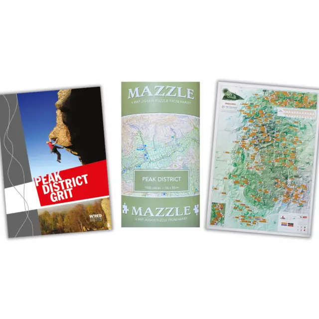 Ultimate Peak District Climbing Bundle: Peak District Mazzle,Scratch print,guide