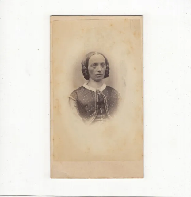 J.F. Maurer CDV Foto Damenportrait - Landau 1860er