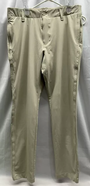 $100 Under Armour Mens Iso-Chill Straight Golf Pants Nylon 34x30 Pre-owned