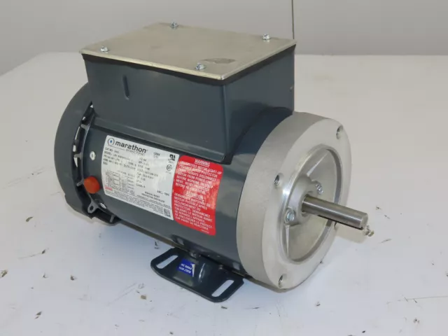 Marathon 1-1/2 HP 1PH Single Phase 3450 RPM 56C Frame TEFC Pressure Washer Motor