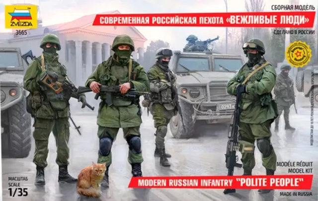 Modern Russian Infantry Polotie People Plastique Kit 1:3 5 Model Zvezda