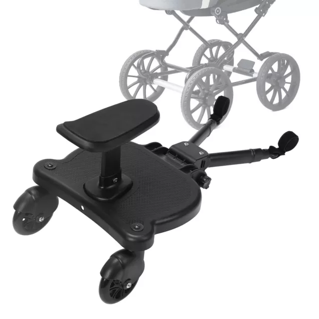 Buggy board Kiddy Mitfahrbrett Trittbrett mit Sitz Universal Stehbrett