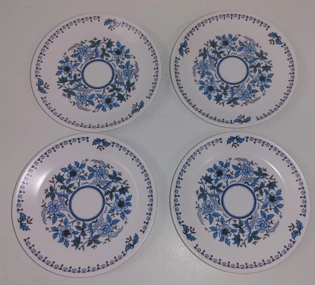 Vintage Noritake Blue Moon 4 Bread and Butter Dessert Plates