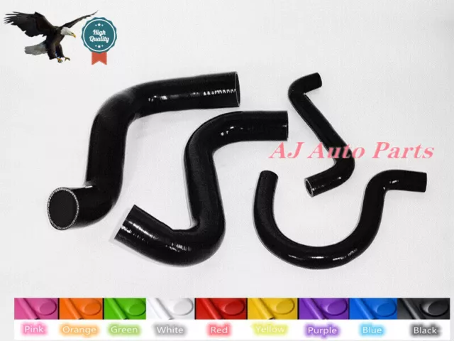 For Ford Falcon EA EB 6CYL1991-1993 Black Radiator Silicone Coolant Hose Kits''