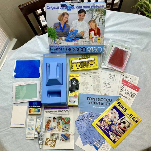 Kit de impresora de tinta multicolor instantánea vintage RISO Print Gocco B6 alta resolución