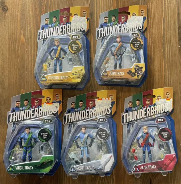 Thunderbirds Are Go Scott Gordon Virgil Alan John Tracy Action Figures Vivid