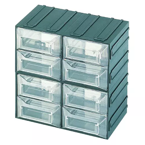 Commode Terry Vision 13 Petites Bac Pièces 8 Compartiments Vert MM 208x132x208h