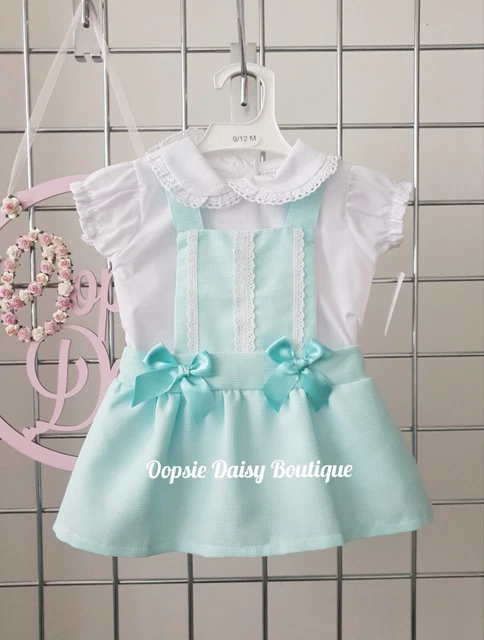 Mint Green Ribbon Dress & Blouse Sets