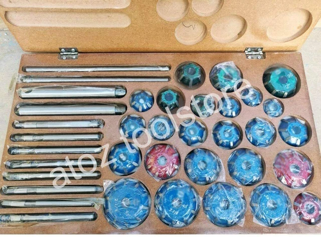 25 BIG Hardened Valve Seat Face Cutters 30 45 70 (20 Deg) Guides for CARS