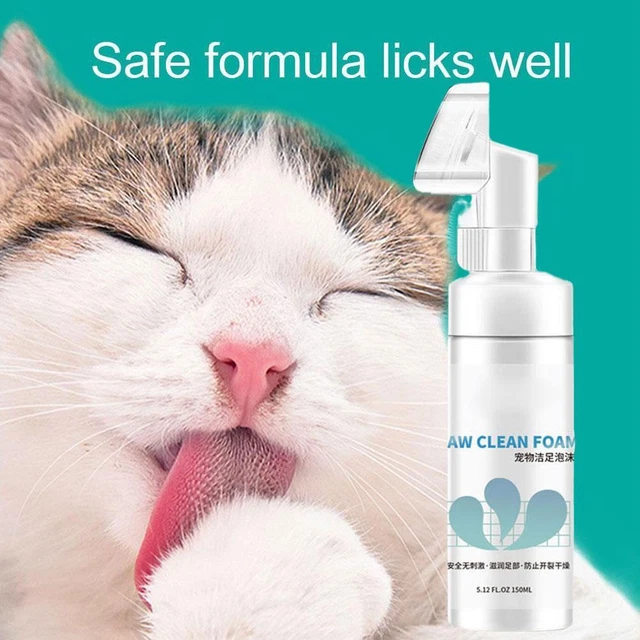 Espuma limpiadora de patas 150 ml ablandador de patas perro gato