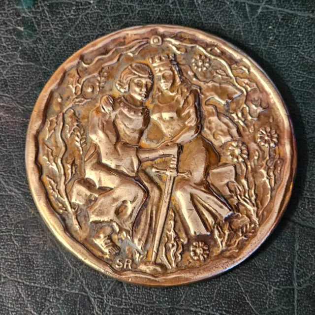 Médaille de table en bronze Tristan et Iseut Éditions d'Art H Piazza Graveur S.R