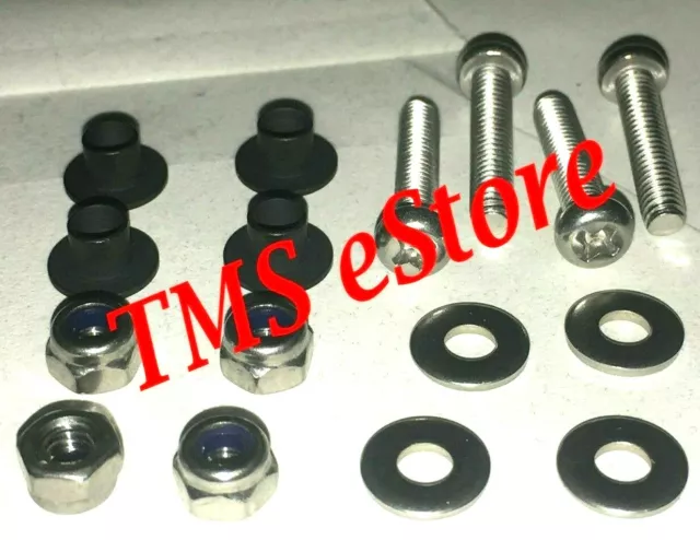 Stainless Steel Hardware Bolt/Screw Kit w/top hat-flanged spacers f/ Zumo Cradle