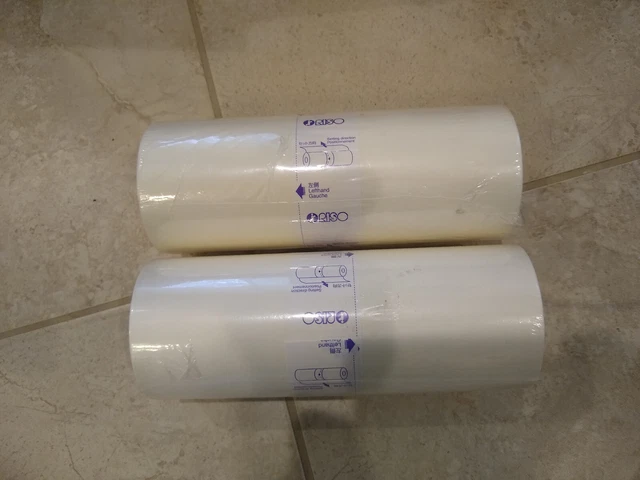 RISO RISOGRAPH ROLLS - MODEL FII 30 COLORED FLANGE - Lot of 2 Rolls