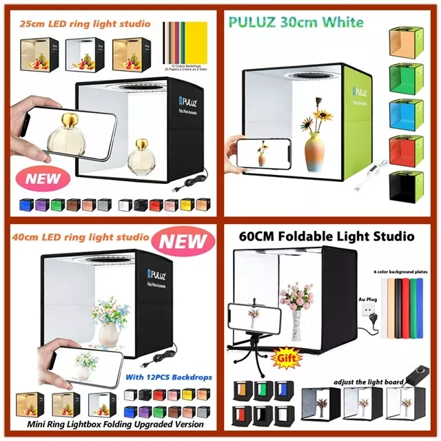 60CM Large 40cm 25cm LED Tent photo light box photography photographs w/backdrop