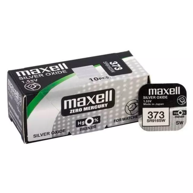 Pilas de boton Maxell bateria original Oxido de Plata SR916SW blister 2X Uds