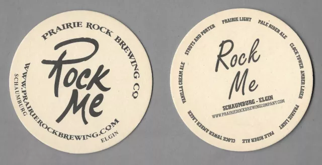 Illinois Beer Coaster - Rock Me - Prairie Rock Brewing Company