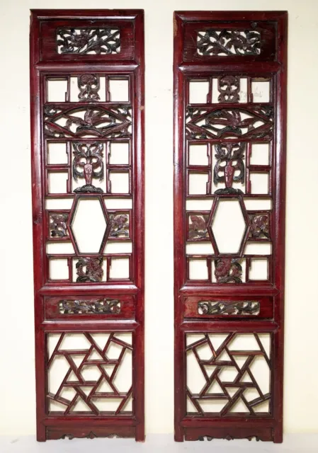 Antique Chinese Screen Panels (3582)(Pair), Cunninghamia Wood, Circa 1800-1849